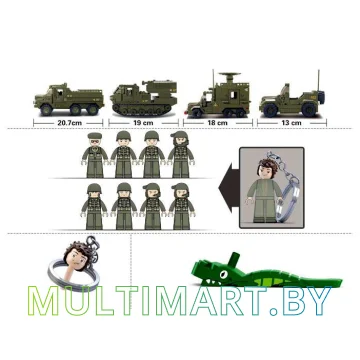Конструктор Sluban M38-B0310 Головной ударный отряд (865 детали) картинка 3